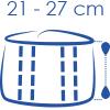 Wysokość 21cm - 27cm